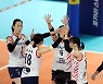 5세트 접전..'승리가 눈앞에'