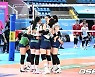 3-0 승리에 환호하는 현대건설 [사진]