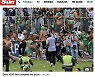 "선수-주심 도망".. 1400명 경기장 난입, 폭행+폭언→경기 중단 촌극