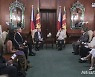 회담하는 스리랑카-필리핀 정상