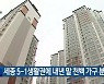 세종 5-1생활권에 내년 말 천백 가구 분양