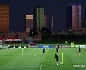 훈련하는 축구대표팀