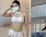 미나, 초미니 운동복 입고 폴댄스... 볼륨+근육 뿜뿜[리포트:컷]