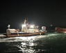 신안 '청보호' 실종자 9명 찾기위한 야간 수색 지속…크레인선 도착(종합)