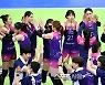 [포토]현대건설에 3-0 셧아웃 승리 거둔 흥국생명