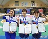 '전국장사씨름대회 여자부 개인전 우승자들'