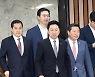 김기현 대표, 확대당직자회의 참석