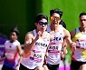 남자 육상 400m 계주 결선 진출, '이재성-박원진 폭풍 질주' [사진]