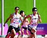 남자 육상 400m 계주 결선 진출, '마지막 주자 박원진 폭풍 질주' [사진]