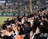 [포토] 만원관중 '힘차게 응원을 펼치고 있는 한화 야구팬들'