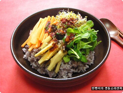 전복요리법2. 된장찌개와 찰떡궁합! 풋풋한 건강별식~ 전복새싹비빔밥