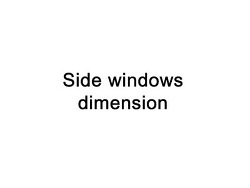 duck-side windows dimension